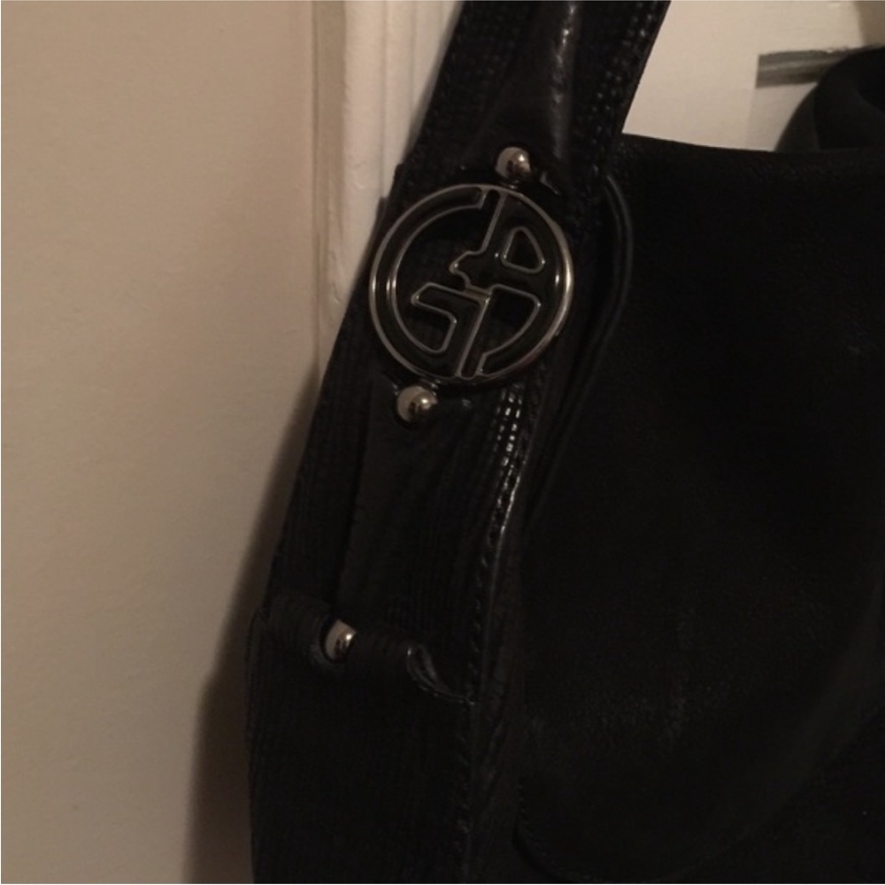 Giorgio Armani leather handbag.